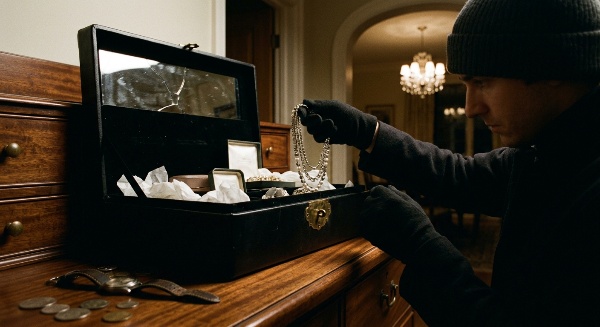 stealing from an estate